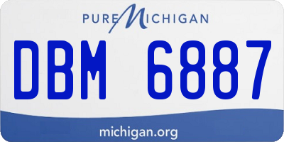 MI license plate DBM6887
