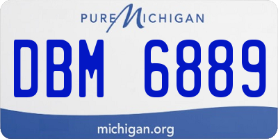 MI license plate DBM6889