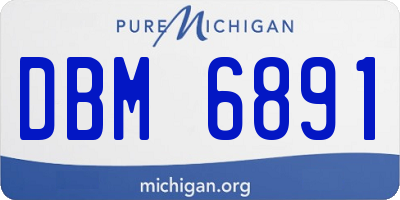 MI license plate DBM6891