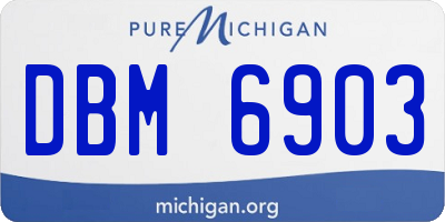 MI license plate DBM6903