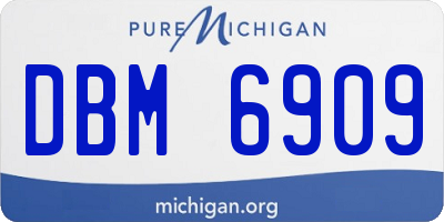 MI license plate DBM6909
