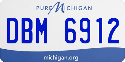 MI license plate DBM6912