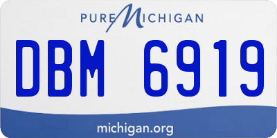 MI license plate DBM6919