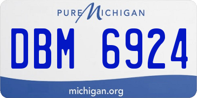 MI license plate DBM6924