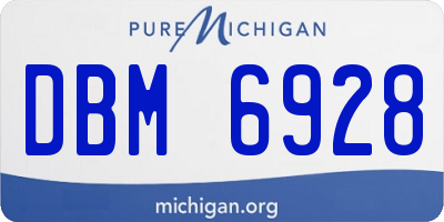 MI license plate DBM6928