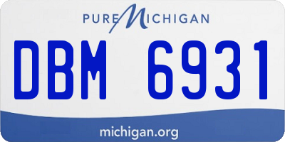 MI license plate DBM6931