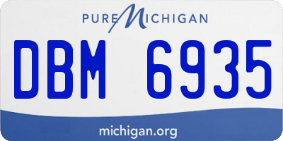 MI license plate DBM6935