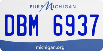 MI license plate DBM6937