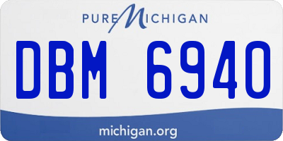 MI license plate DBM6940