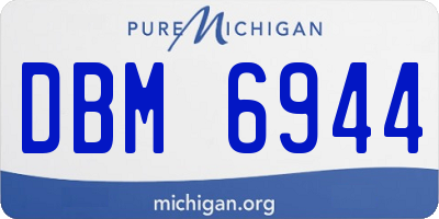 MI license plate DBM6944