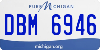 MI license plate DBM6946