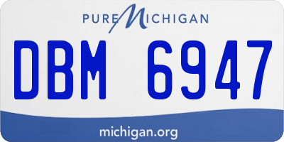 MI license plate DBM6947