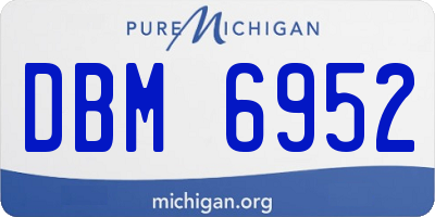 MI license plate DBM6952