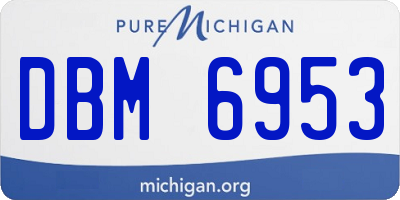 MI license plate DBM6953