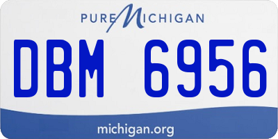 MI license plate DBM6956