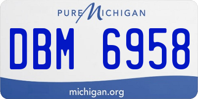 MI license plate DBM6958