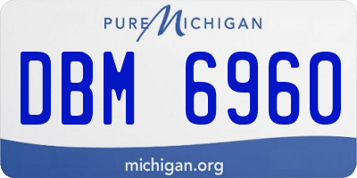 MI license plate DBM6960