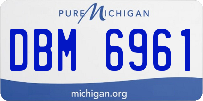 MI license plate DBM6961