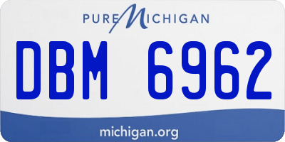 MI license plate DBM6962