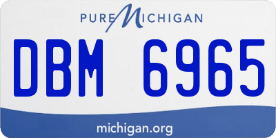 MI license plate DBM6965