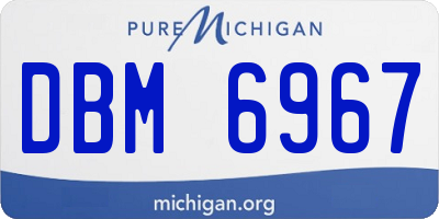 MI license plate DBM6967
