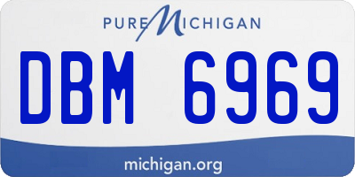 MI license plate DBM6969