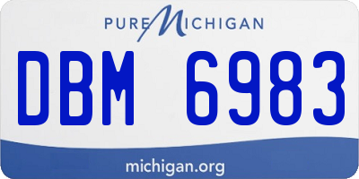MI license plate DBM6983