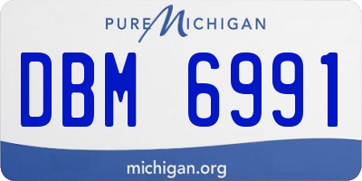 MI license plate DBM6991