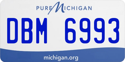 MI license plate DBM6993
