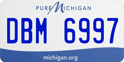 MI license plate DBM6997