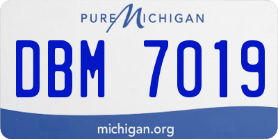 MI license plate DBM7019