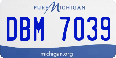 MI license plate DBM7039
