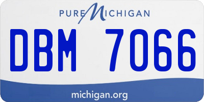 MI license plate DBM7066