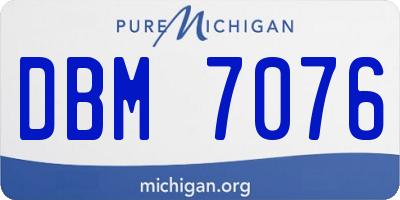 MI license plate DBM7076