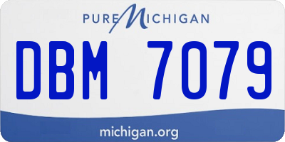 MI license plate DBM7079