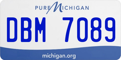 MI license plate DBM7089