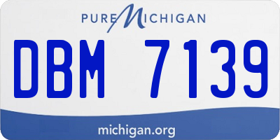MI license plate DBM7139