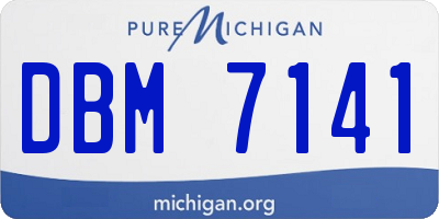 MI license plate DBM7141