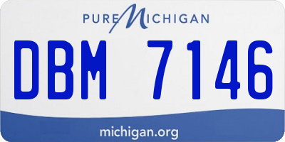 MI license plate DBM7146
