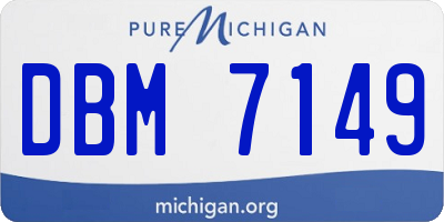 MI license plate DBM7149