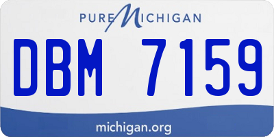 MI license plate DBM7159