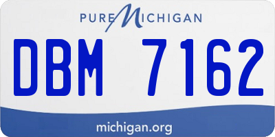 MI license plate DBM7162