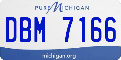 MI license plate DBM7166