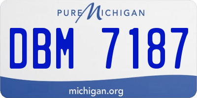 MI license plate DBM7187