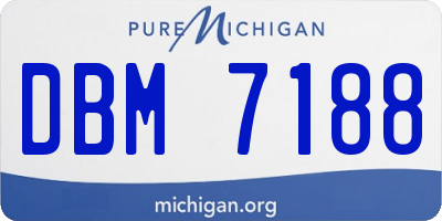MI license plate DBM7188