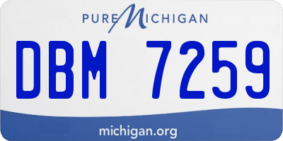 MI license plate DBM7259