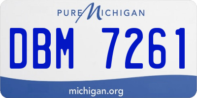MI license plate DBM7261