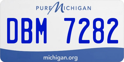 MI license plate DBM7282