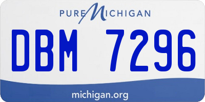 MI license plate DBM7296