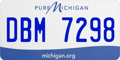 MI license plate DBM7298